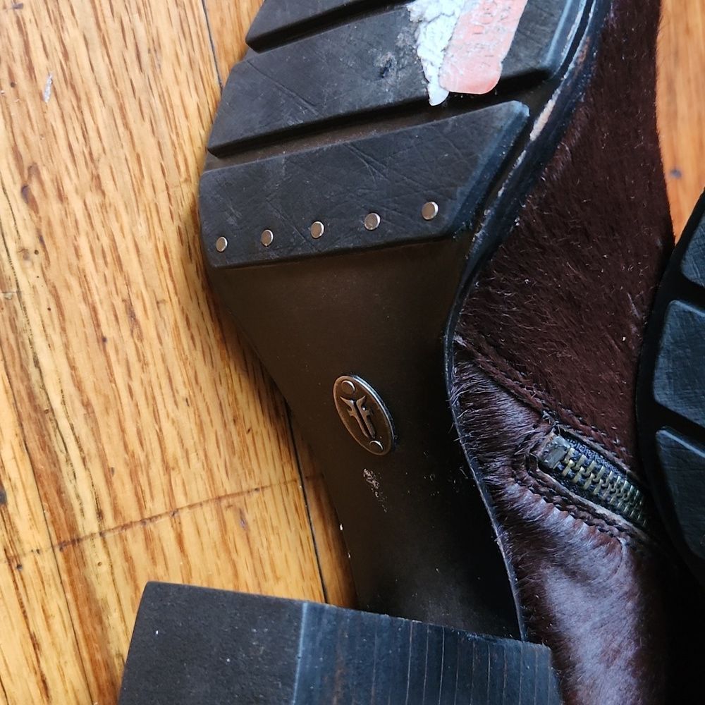 Frye Parker cow fur heels boots - Picture 10 of 12